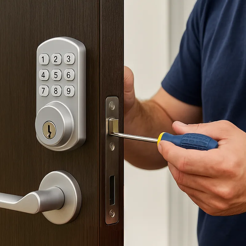 Keyless Entry Lock Installation Designed for Secure Home Access